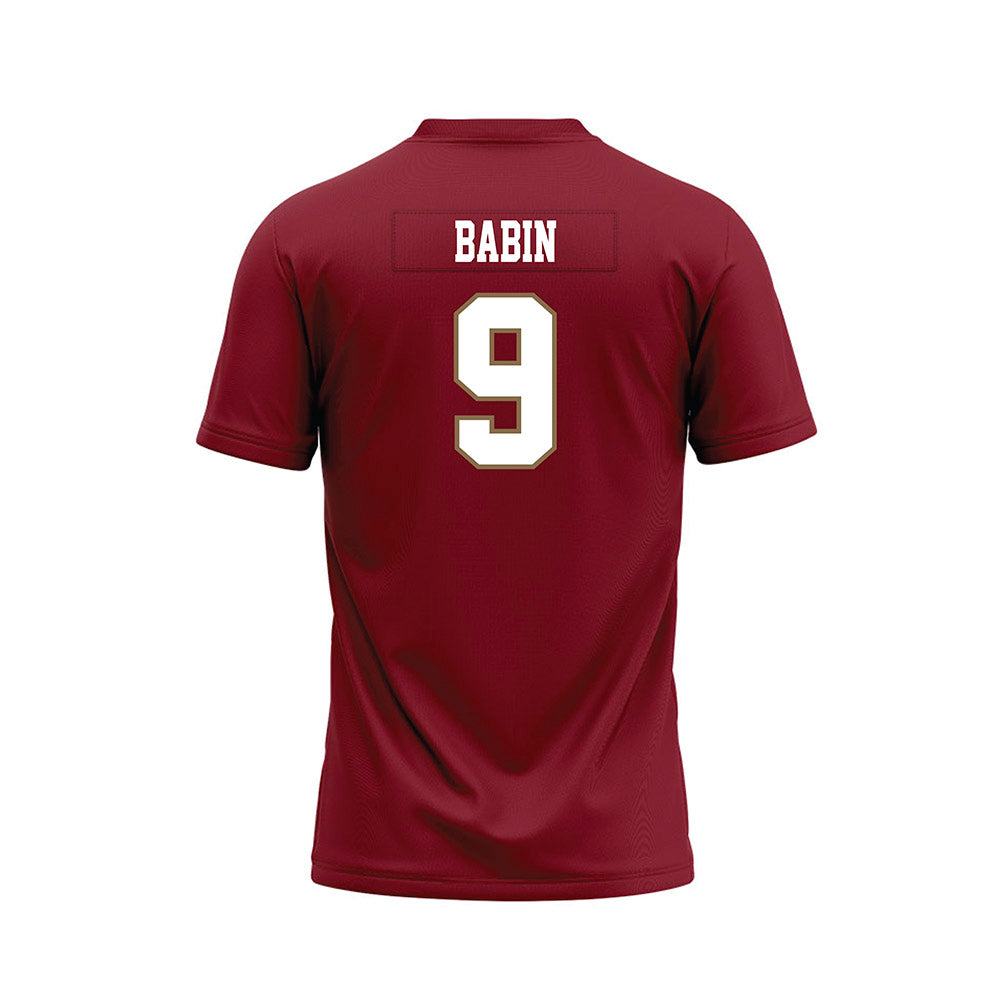 Lafayette College - NCAA Football : Joshua Babin - Red Premium Football Jersey-1