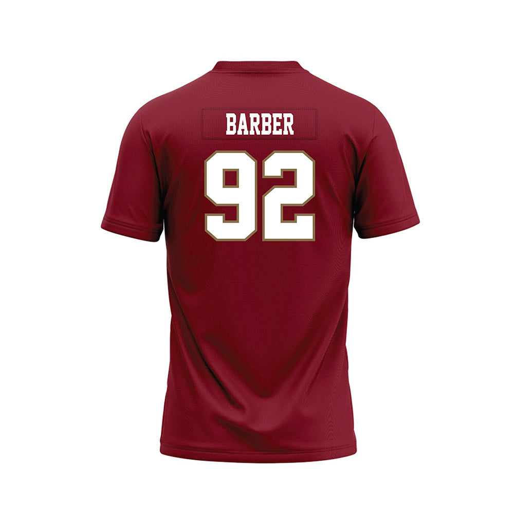 Lafayette College - NCAA Football : Will Barber - Red Premium Football Jersey-1