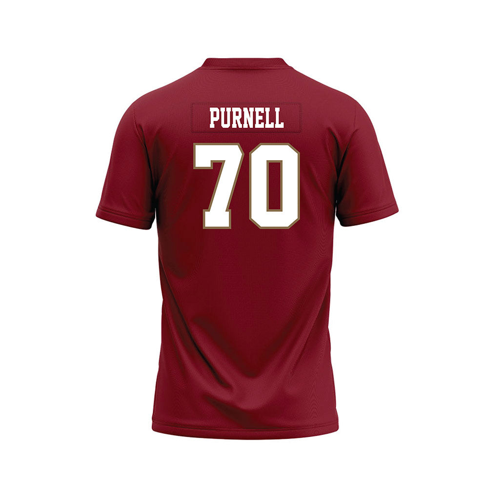 Lafayette College - NCAA Football : Quinn Purnell - Red Premium Football Jersey-1