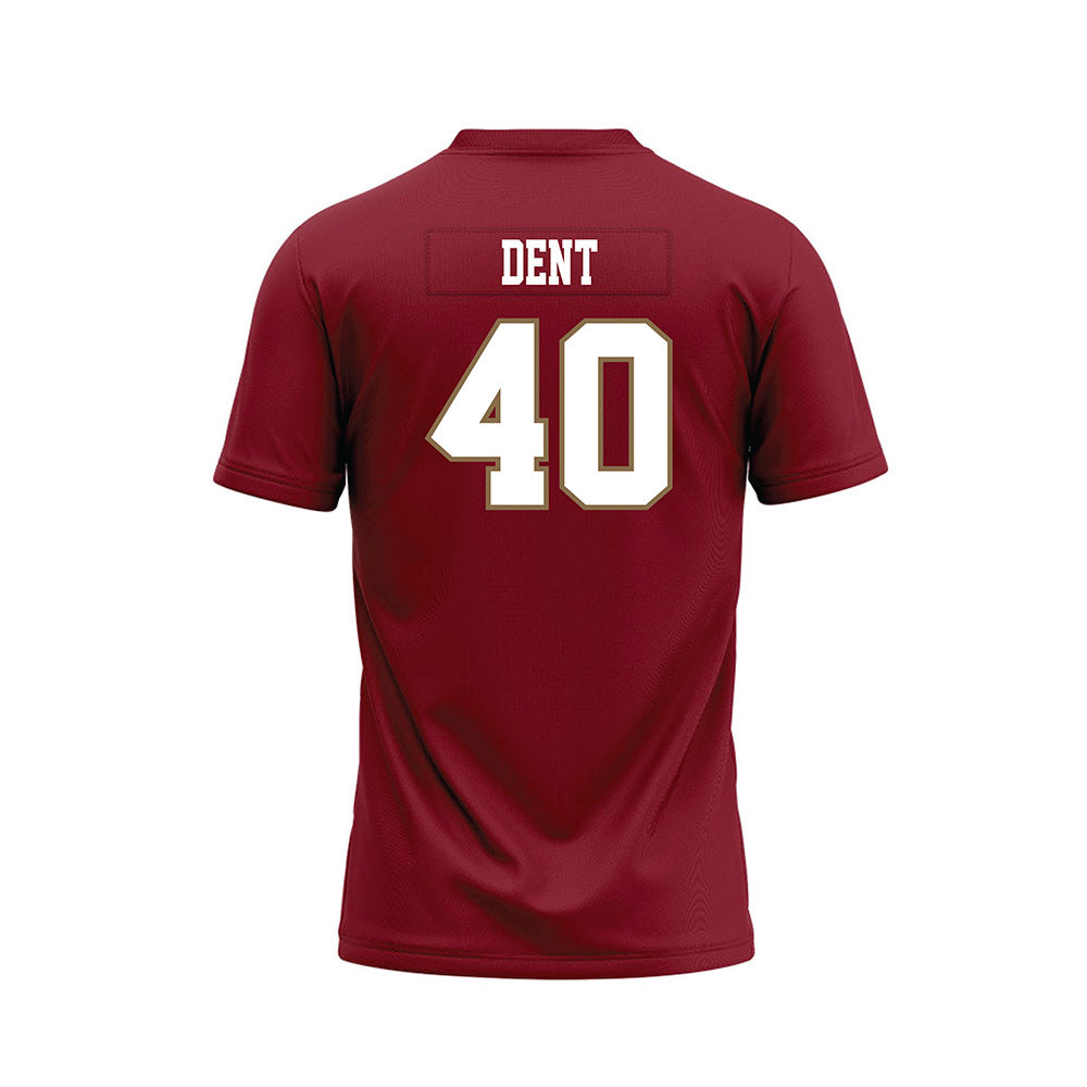 Lafayette College - NCAA Football : Michael Dent - Red Premium Football Jersey-1