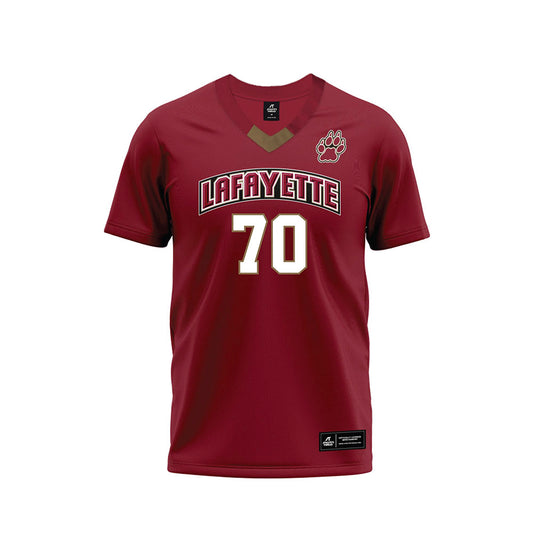 Lafayette College - NCAA Football : Quinn Purnell - Red Premium Football Jersey-0