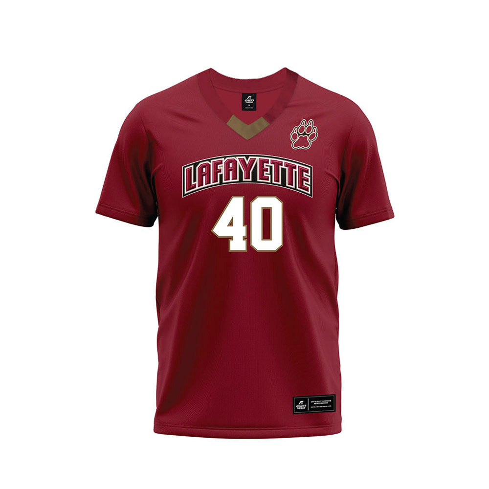 Lafayette College - NCAA Football : Michael Dent lll - Red Premium Football Jersey-0