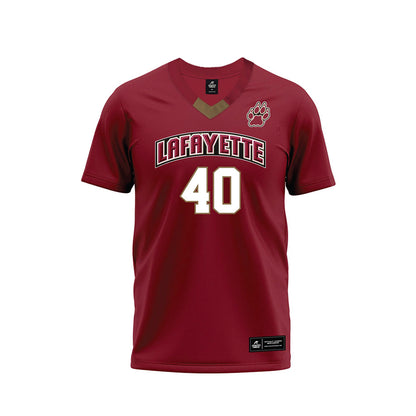 Lafayette College - NCAA Football : Michael Dent lll - Red Premium Football Jersey-0