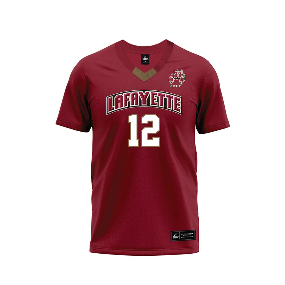 Lafayette College - NCAA Football : Cairo Moore - Red Premium Football Jersey-0