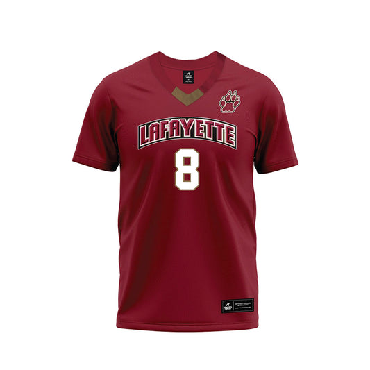 Lafayette College - NCAA Football : Maddox Berantuo - Red Premium Football Jersey-0