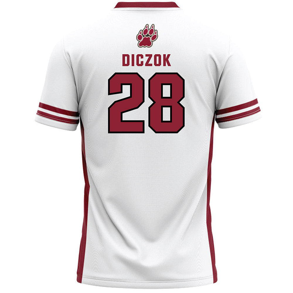 Lafayette College - NCAA Men's Lacrosse : Sean Diczok - White Lacrosse Jersey-1