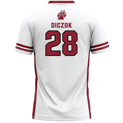 Lafayette College - NCAA Men's Lacrosse : Sean Diczok - White Lacrosse Jersey-1