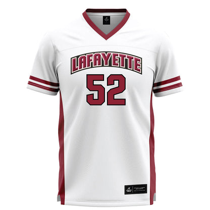 Lafayette College - NCAA Men's Lacrosse : Lowen Martin - White Lacrosse Jersey-0