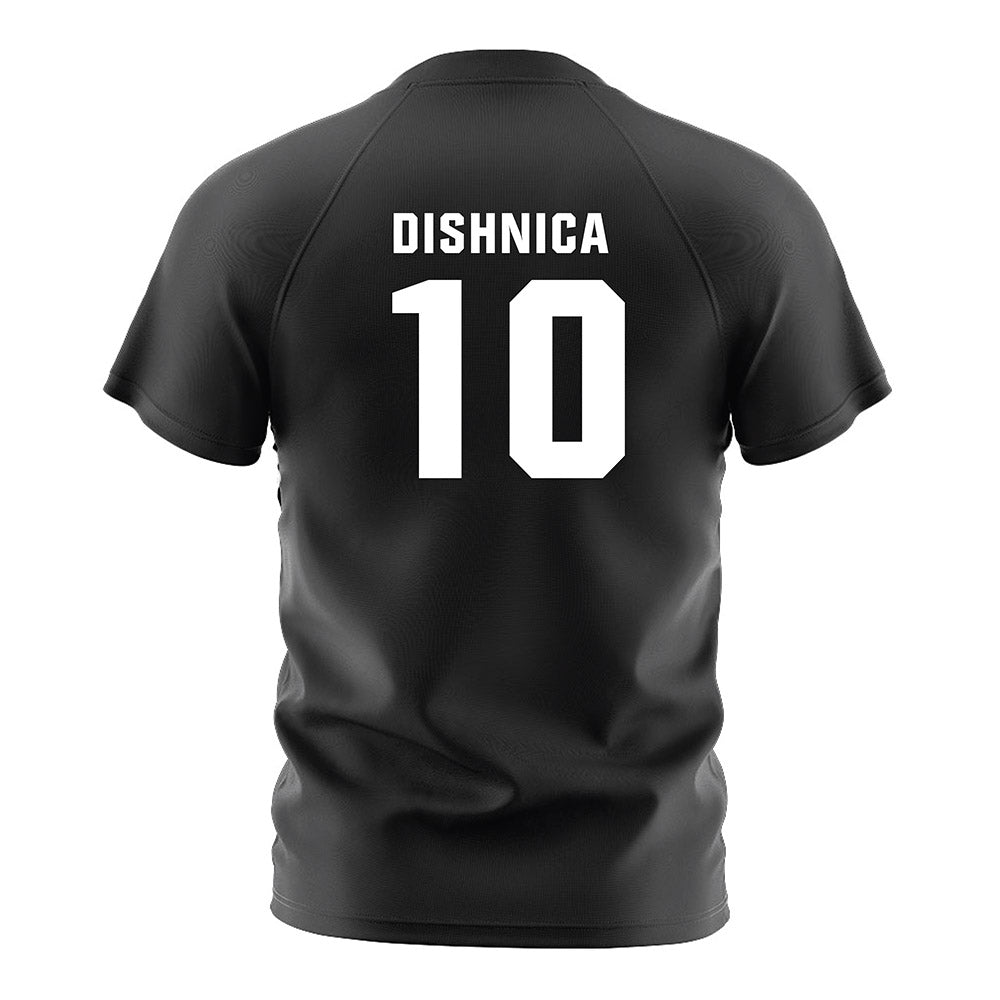 Lafayette College - NCAA Men's Soccer : Samir Dishnica - Black Soccer Jersey-1