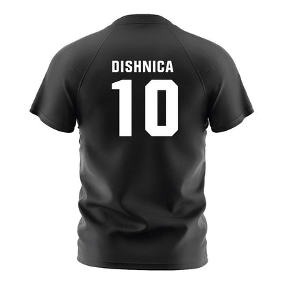 Lafayette College - NCAA Men's Soccer : Samir Dishnica - Black Soccer Jersey-1