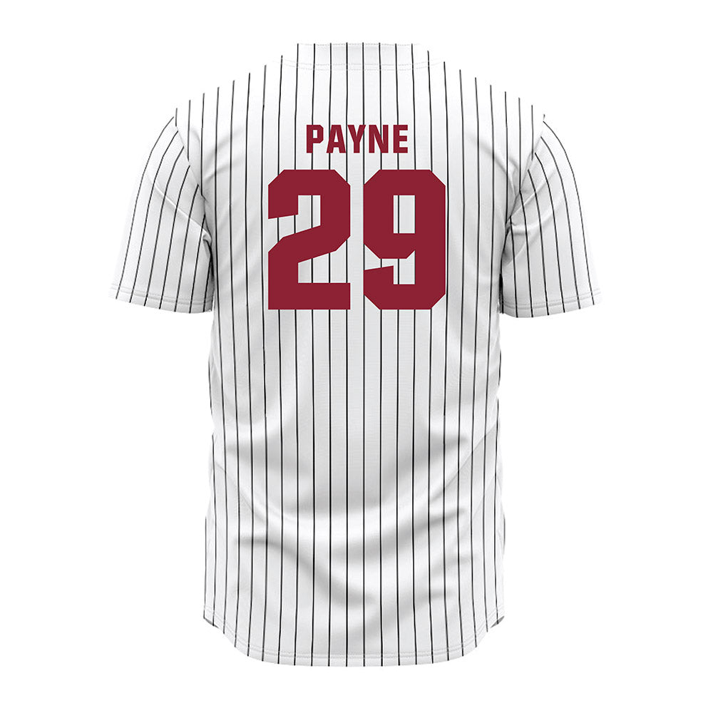 Lafayette College - NCAA Baseball : Alex Payne - Red Striped Jersey-1