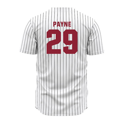 Lafayette College - NCAA Baseball : Alex Payne - Red Striped Jersey-1