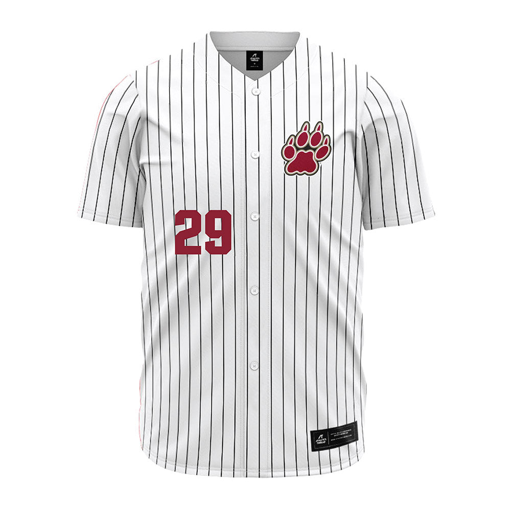 Lafayette College - NCAA Baseball : Alex Payne - Red Striped Jersey-0