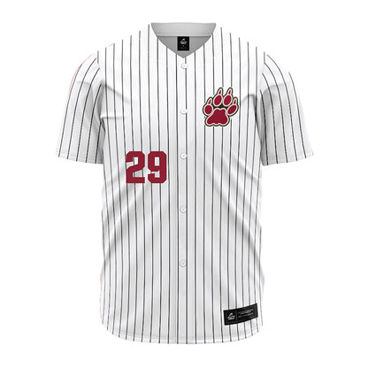 Lafayette College - NCAA Baseball : Alex Payne - Red Striped Jersey-0