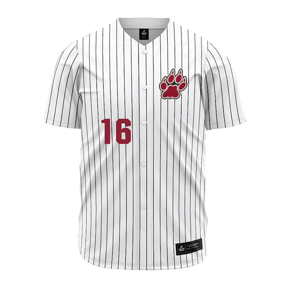 Lafayette College - NCAA Baseball : Curtis Chropuvka - Red Striped Jersey-0