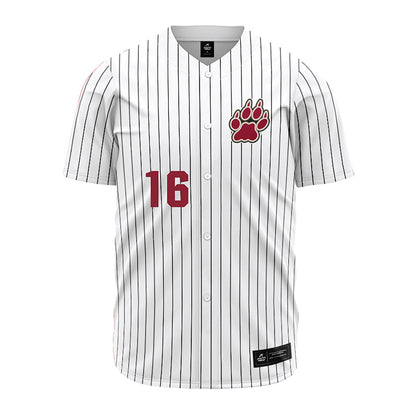 Lafayette College - NCAA Baseball : Curtis Chropuvka - Red Striped Jersey-0