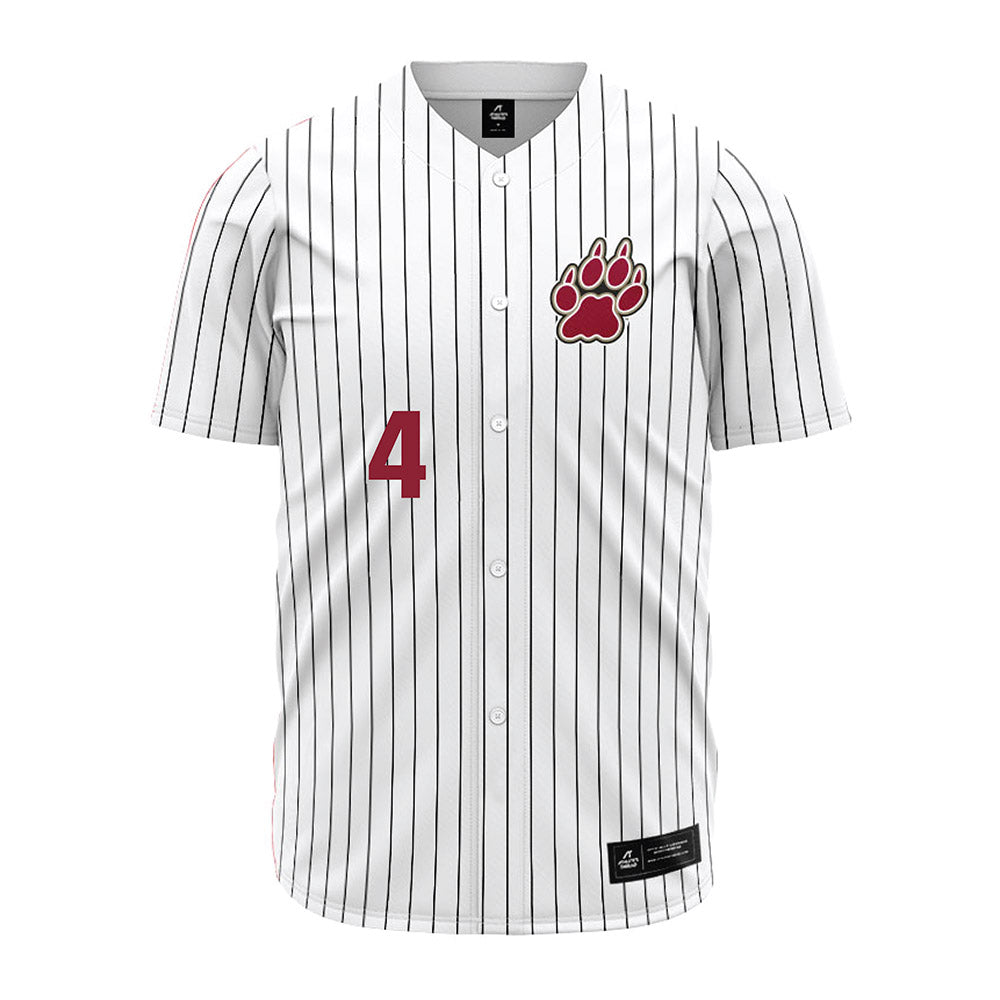 Lafayette College - NCAA Baseball : Boden Fernsler - Red Striped Jersey-0