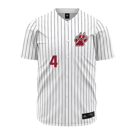 Lafayette College - NCAA Baseball : Boden Fernsler - Red Striped Jersey-0