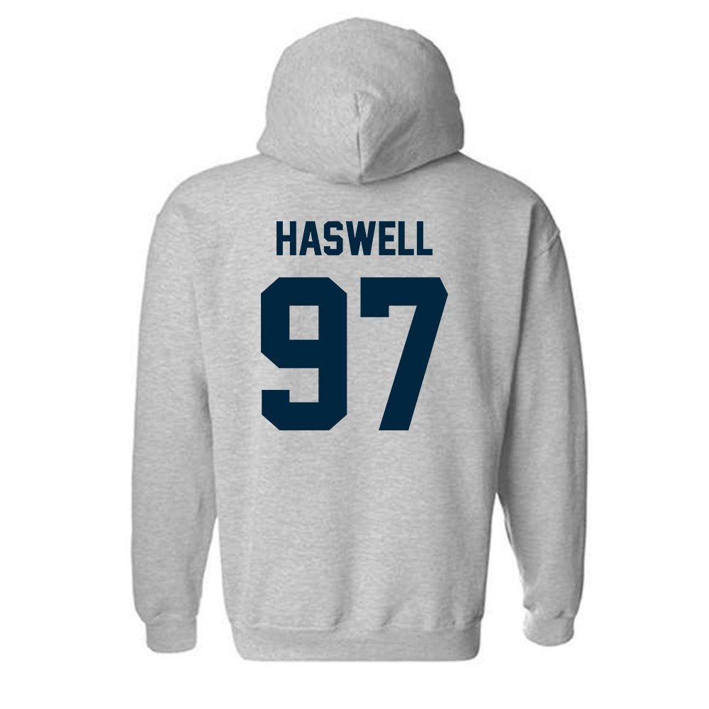 Wyoming - NCAA Football : Alexander Haswell - Classic Fashion Shersey Hooded Sweatshirt-1
