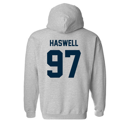 Wyoming - NCAA Football : Alexander Haswell - Classic Fashion Shersey Hooded Sweatshirt-1