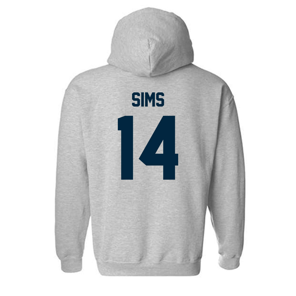 Wyoming - NCAA Football : Landon Sims - Classic Fashion Shersey Hooded Sweatshirt-1