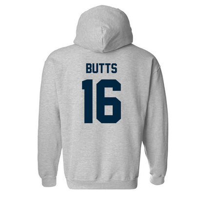 Wyoming - NCAA Football : Karson Butts - Classic Fashion Shersey Hooded Sweatshirt-1