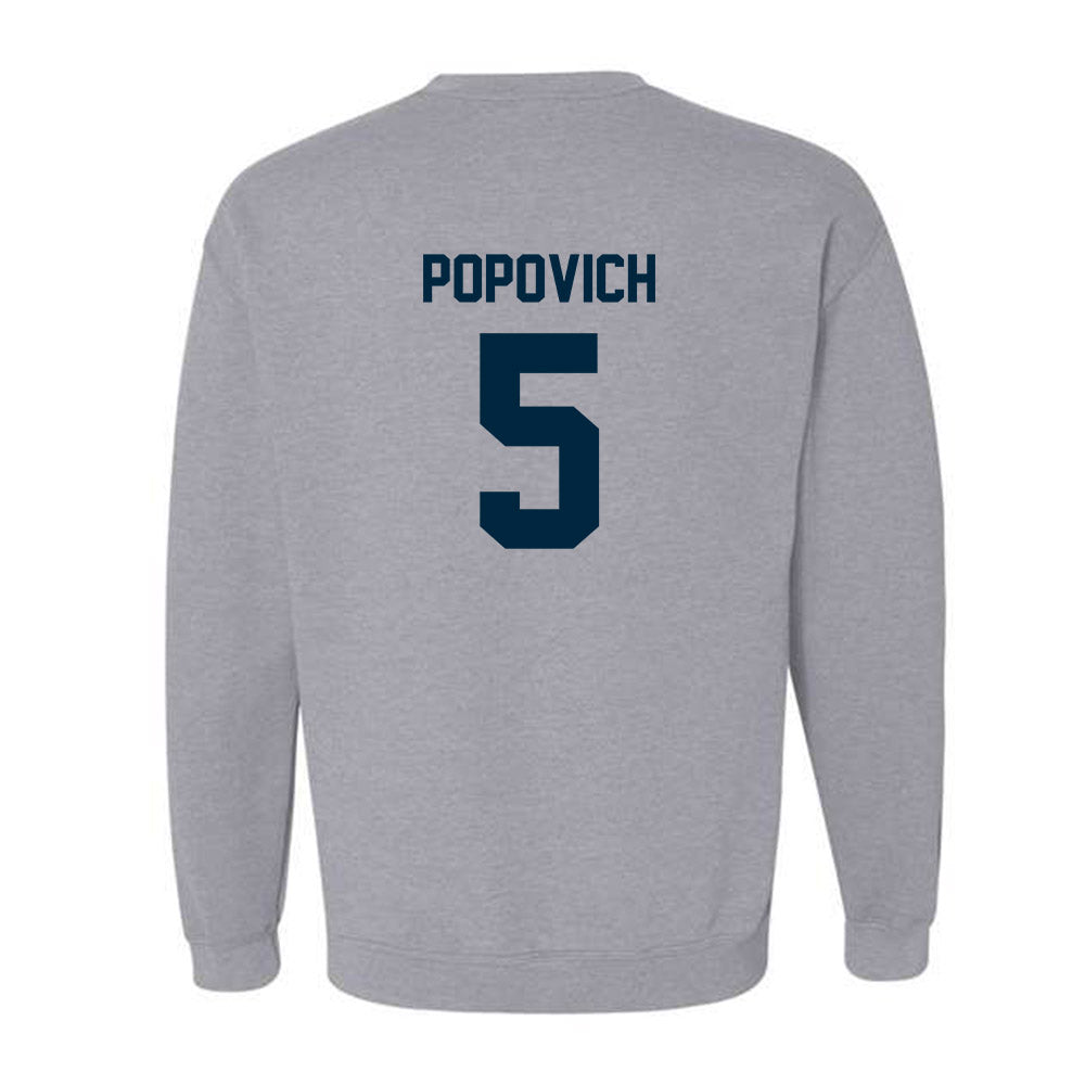 Wyoming - NCAA Football : Justin Popovich - Classic Fashion Shersey Crewneck Sweatshirt-1