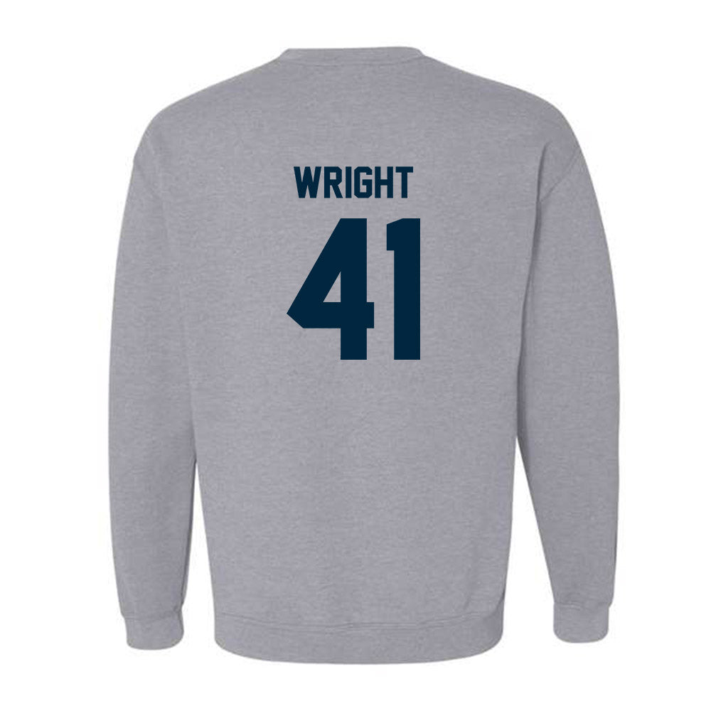 Wyoming - NCAA Football : Mason Wright - Classic Fashion Shersey Crewneck Sweatshirt-1