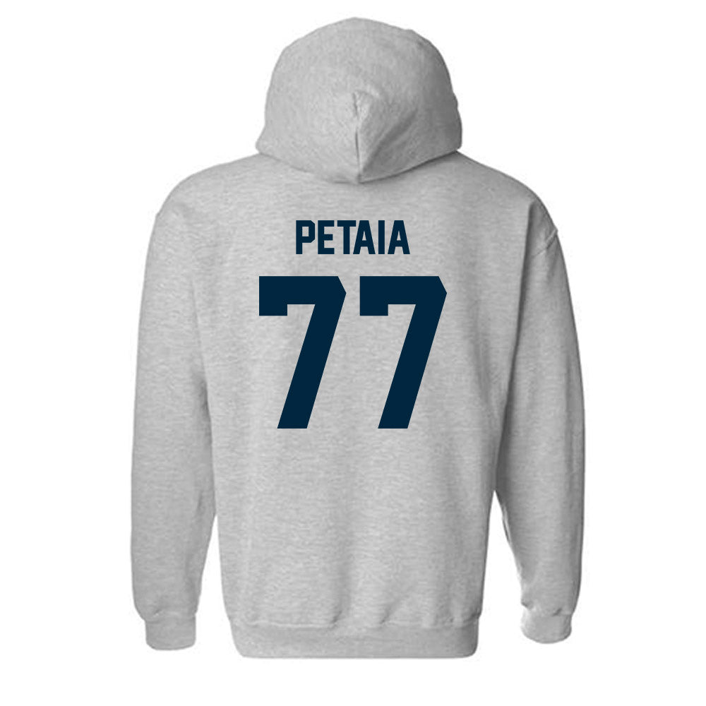 Wyoming - NCAA Football : Josiah Petaia - Classic Fashion Shersey Hooded Sweatshirt-1