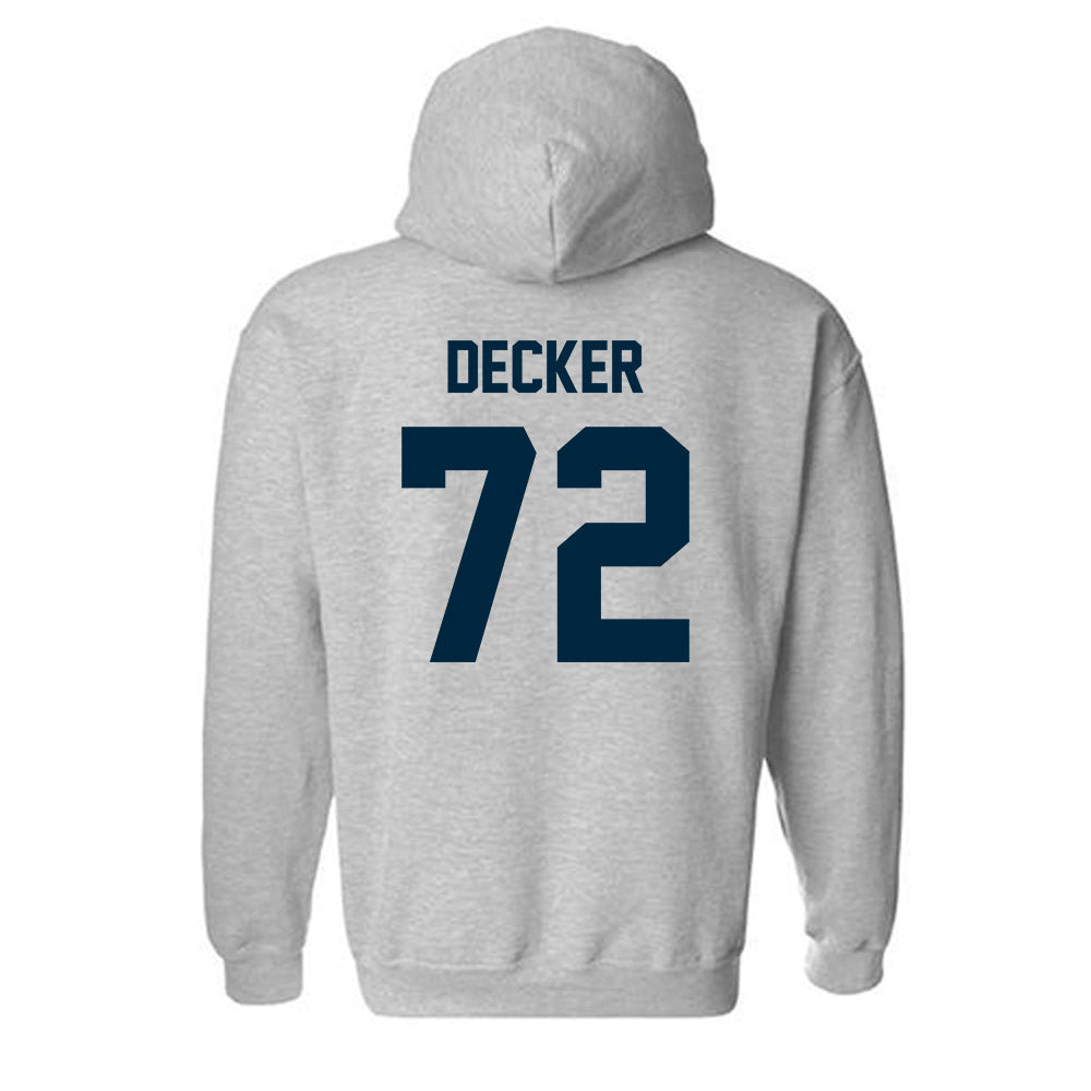 Wyoming - NCAA Football : Pierce Decker - Classic Fashion Shersey Hooded Sweatshirt-1