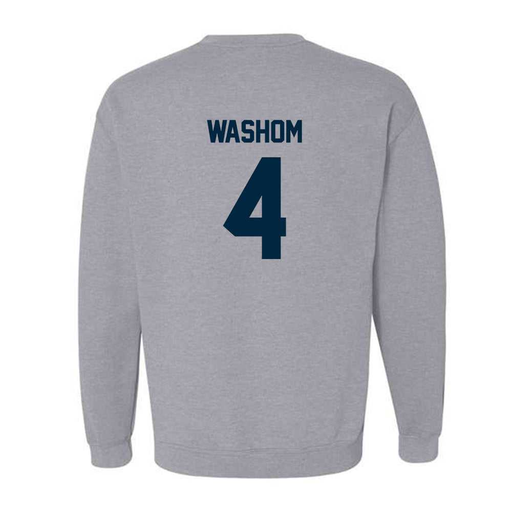 Wyoming - NCAA Football : Ke'Lyn Washom - Classic Fashion Shersey Crewneck Sweatshirt-1