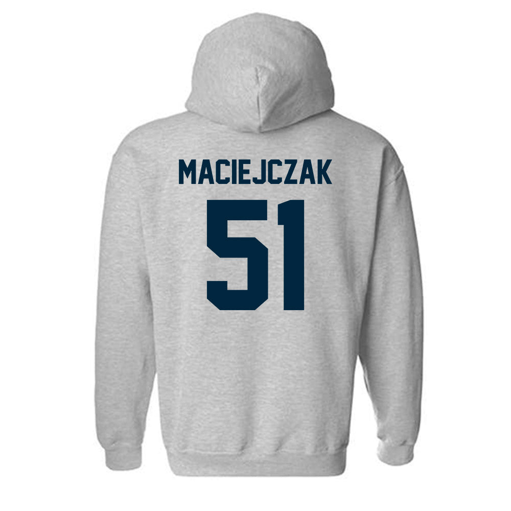 Wyoming - NCAA Football : Jason Maciejczak - Classic Fashion Shersey Hooded Sweatshirt-1