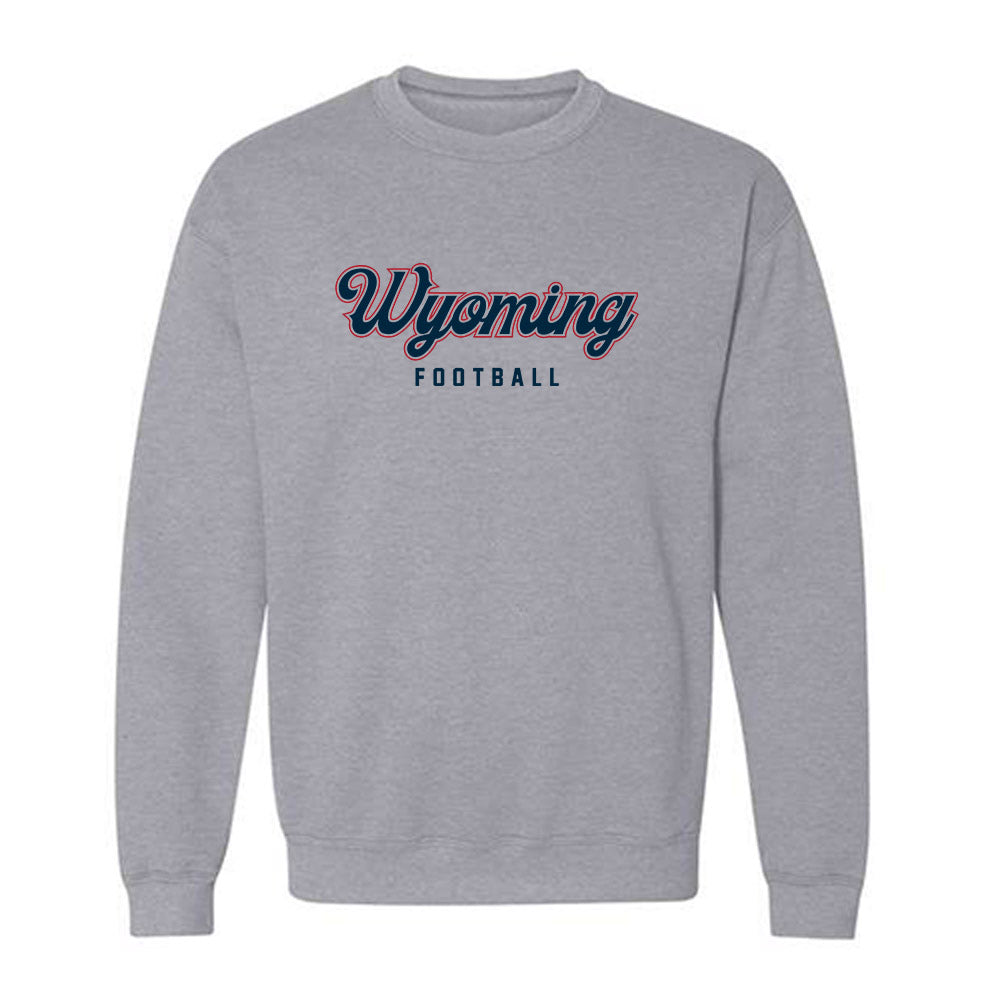 Wyoming - NCAA Football : Justin Popovich - Classic Fashion Shersey Crewneck Sweatshirt-0