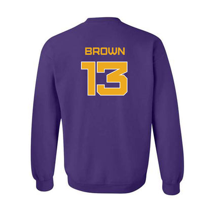 Albany - NCAA Men's Track & Field : Amar Brown - Classic Shersey Crewneck Sweatshirt-1