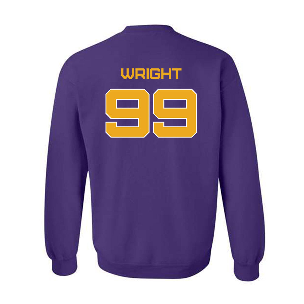 Albany - NCAA Football : Kion Wright - Classic Shersey Crewneck Sweatshirt-1