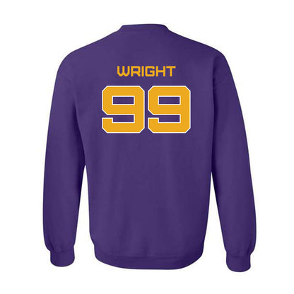 Albany - NCAA Football : Kion Wright - Classic Shersey Crewneck Sweatshirt-1