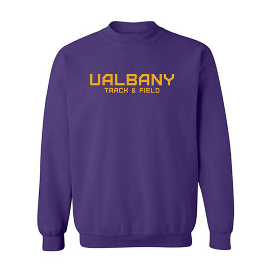 Albany - NCAA Men's Track & Field : Amar Brown - Classic Shersey Crewneck Sweatshirt-0