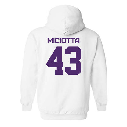 Albany - NCAA Football : Carlo Miciotta - Classic Shersey Hooded Sweatshirt-1