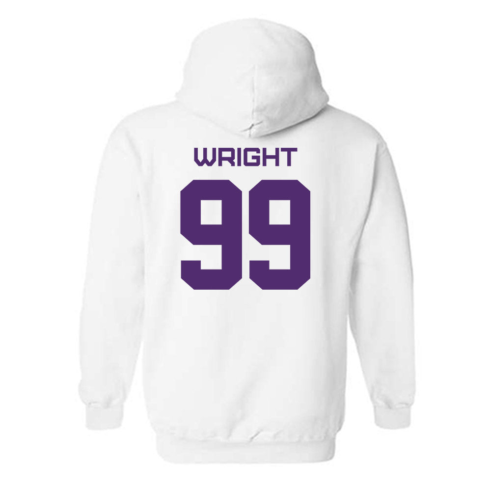 Albany - NCAA Football : Kion Wright - Classic Shersey Hooded Sweatshirt-1