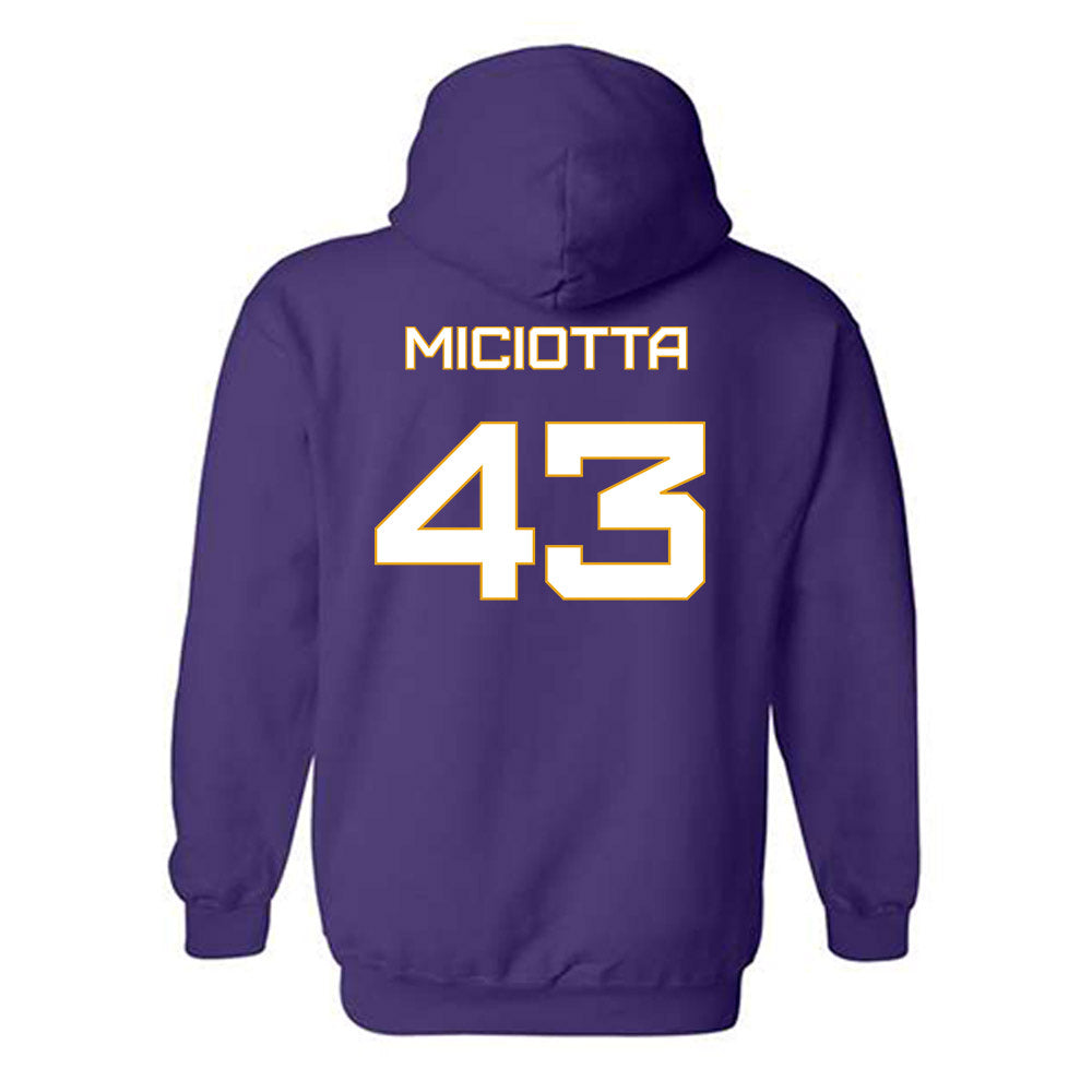 Albany - NCAA Football : Carlo Miciotta - Classic Shersey Hooded Sweatshirt-1