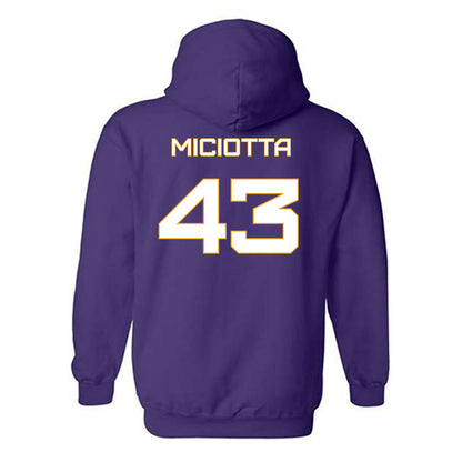 Albany - NCAA Football : Carlo Miciotta - Classic Shersey Hooded Sweatshirt-1