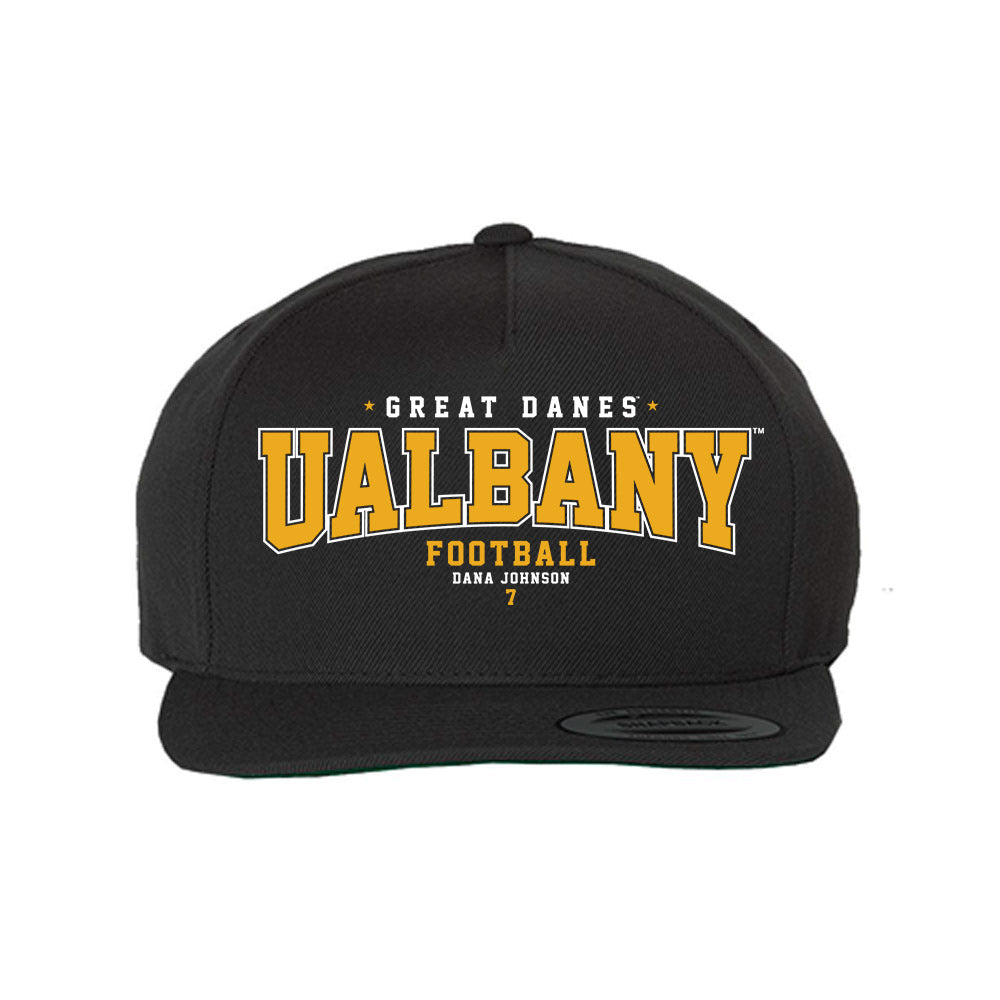 Albany - NCAA Football : Dana Johnson - Snapback Hat-0
