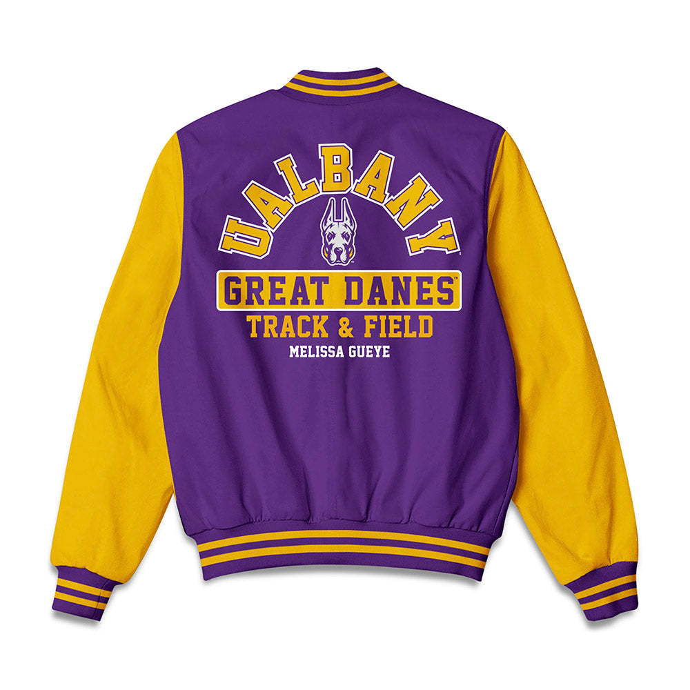 Albany - NCAA Women's Track & Field : Melissa Gueye - Bomber Jacket-1