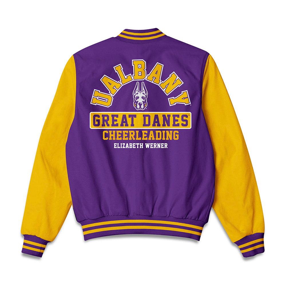 Albany - NCAA Cheerleading : Elizabeth Werner - Bomber Jacket-1
