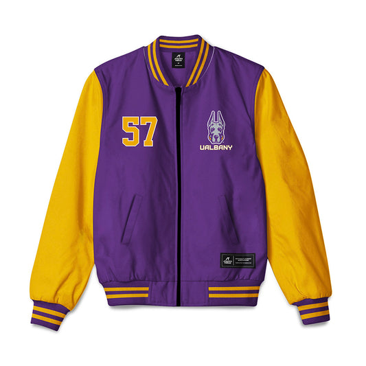 Albany - NCAA Football : Troy Berschwinger - Bomber Jacket