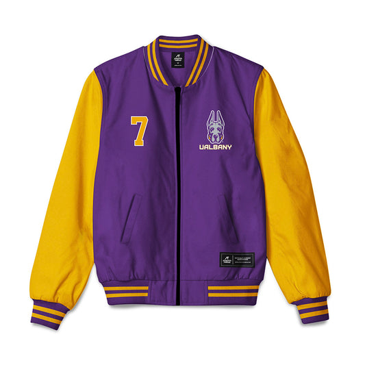 Albany - NCAA Football : Dana Johnson - Bomber Jacket-0