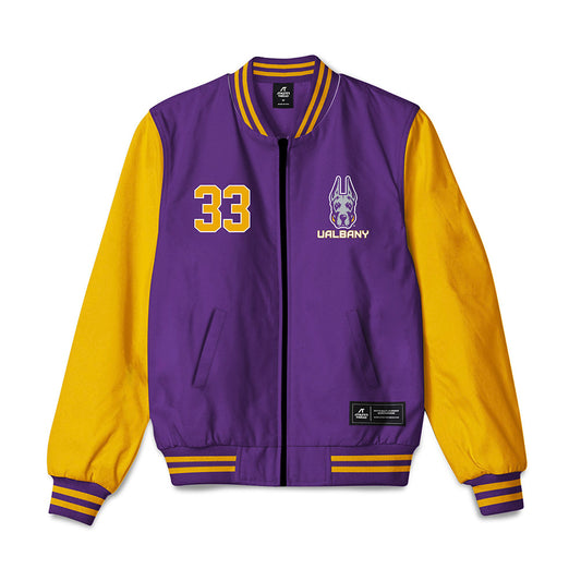 Albany - NCAA Baseball : Alex Enea - Bomber Jacket-0