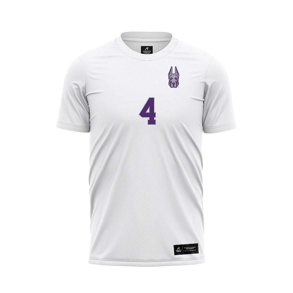 Albany - NCAA Men's Soccer : Lucas Watt - White Soccer Jersey