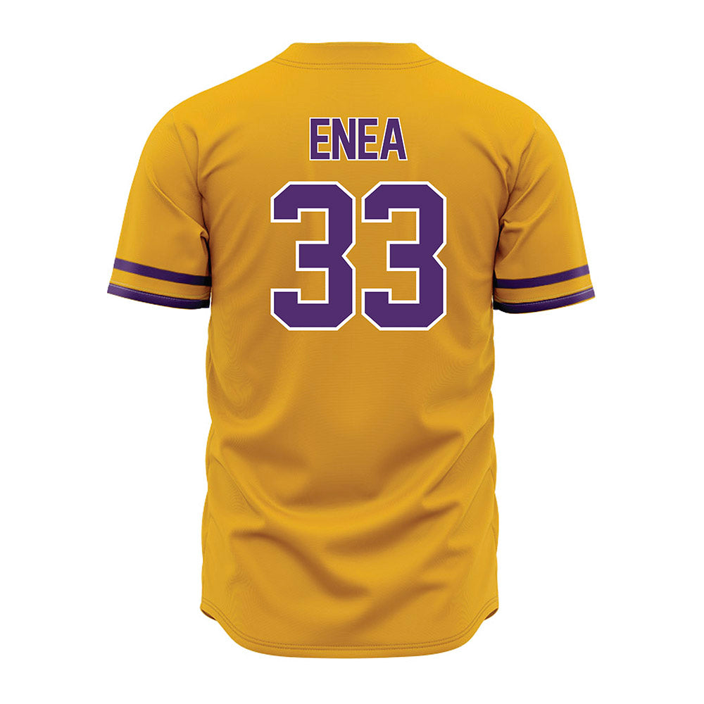 Albany - NCAA Baseball : Alex Enea - Gold Jersey-1