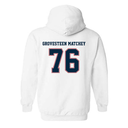 Wyoming - NCAA Football : Quinn Grovesteen Matchey - Classic Fashion Shersey Hooded Sweatshirt
